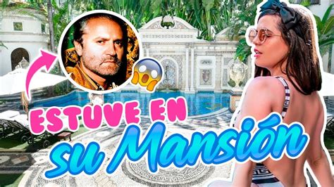 camila mendes versace masion|HOUSE TOUR por la MANSION VERSACE!! tiene PISCINA DE .